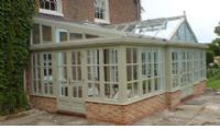 Large gabled lean-to on Listed Farmhouse
