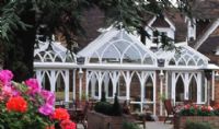 Triple bay conservatory with gothic gables