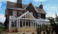 Contemporary interior to this classic conservatory 